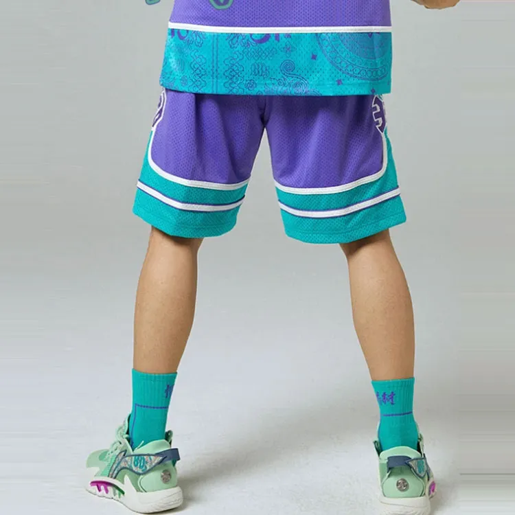 LINING Badfive Casual Shorts Men Purple-4