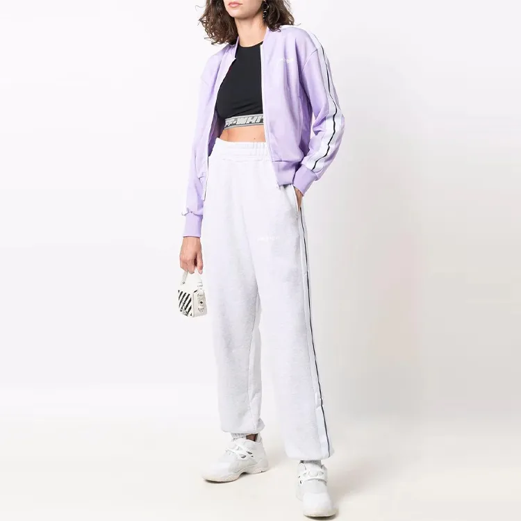 OFF WHITE Logo Band Sports Bra Black-1
