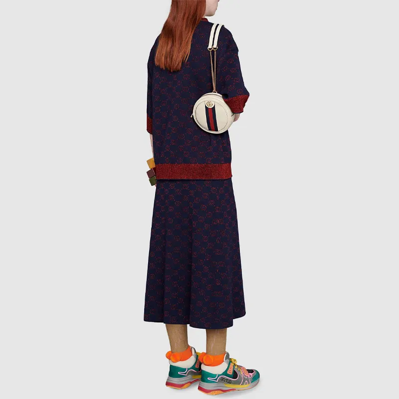 GUCCI Ophidia Fabric Backpack Mini Women's White-8