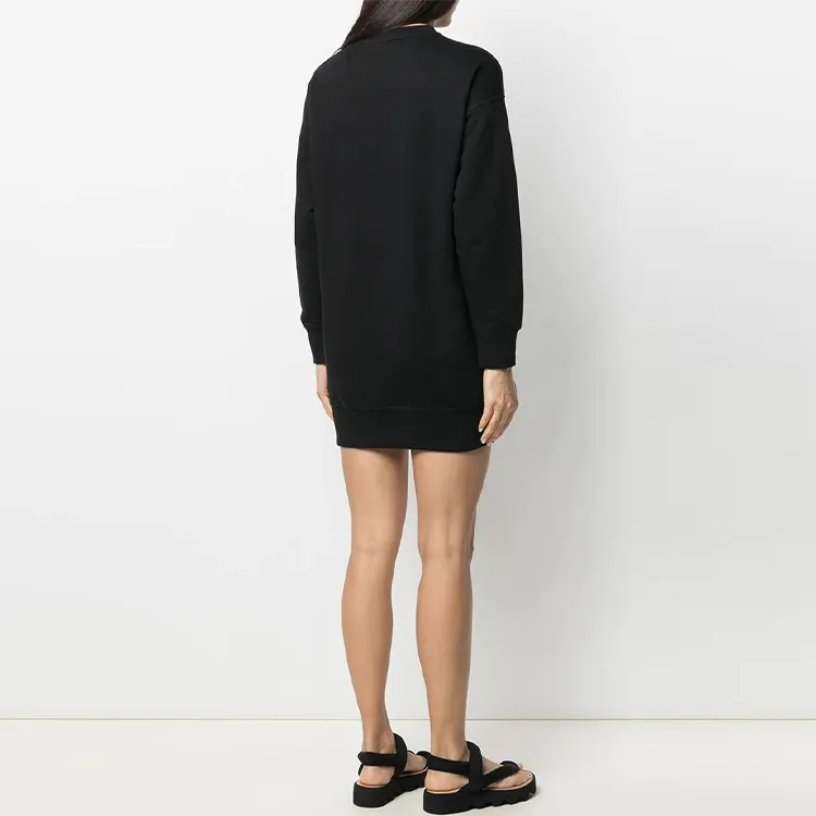 KENZO Long Sleeved Dresses Women's Black-4