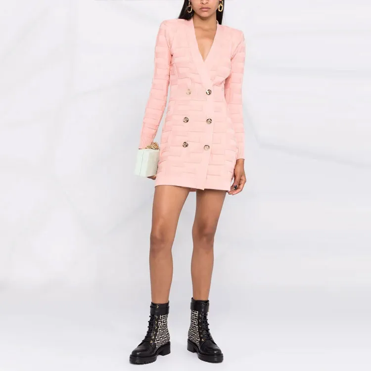 Elisabetta Franchi FW21 Dress Flesh Pink-1
