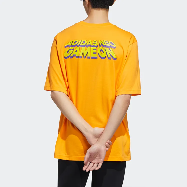 Adidas Neo T Shirt Unisex Orange Yellow-4