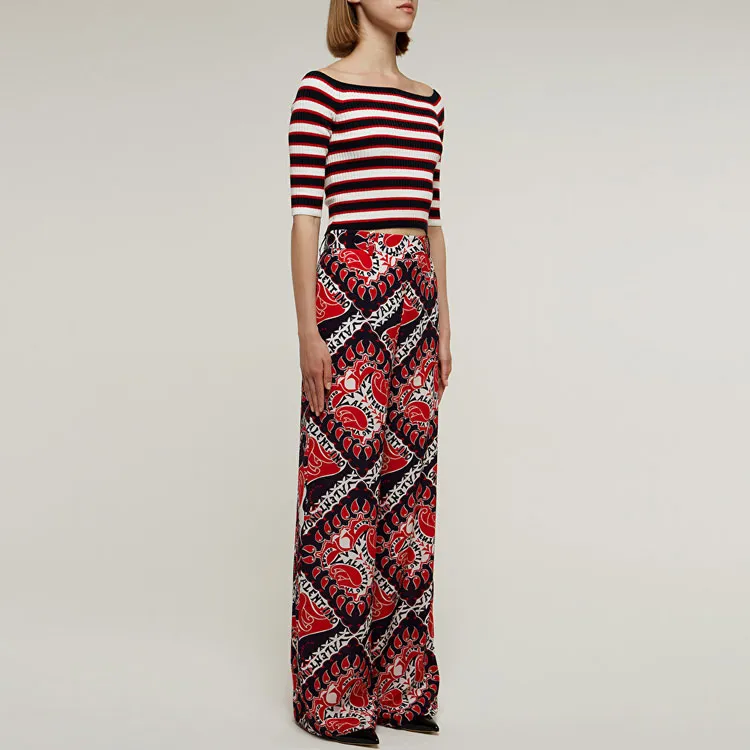 Valentino Knitted Sweatpants Women's Red-1