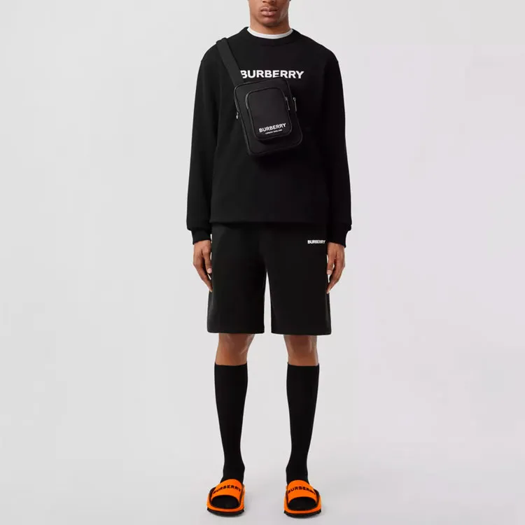 Burberry Logo Print Shorts-3