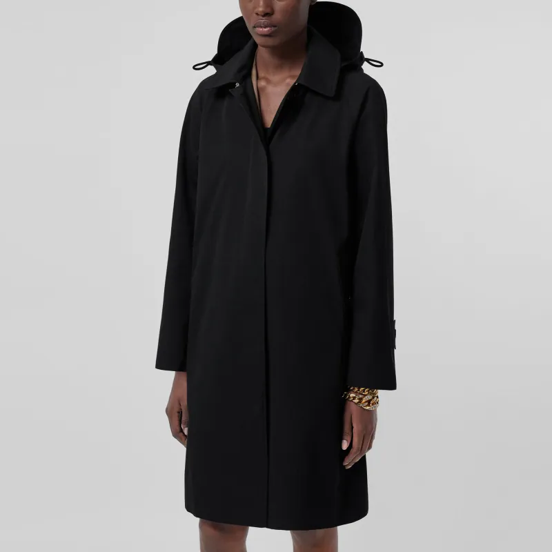 Burberry Gabardine Hooded Car Coat-4