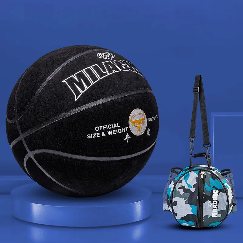 MILACHIC Cow Leather Basketball Cool Black Size 7 Training Unisex-2