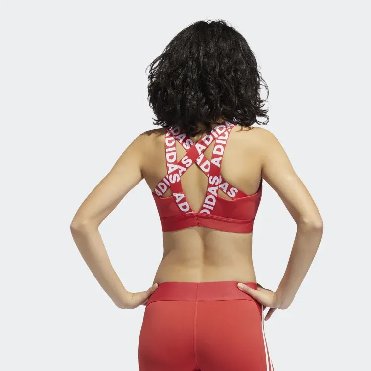 adidas Don't Rest Branded Bra Red-3