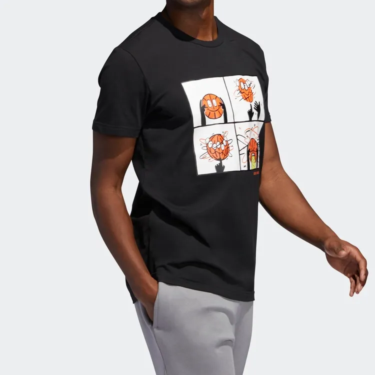 Adidas T Shirts Men Black-5