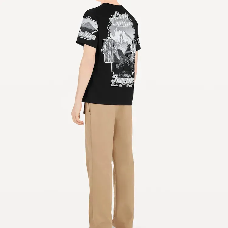 LOUIS VUITTON New Quarterly Products Of LV T Shirts Men Black-2