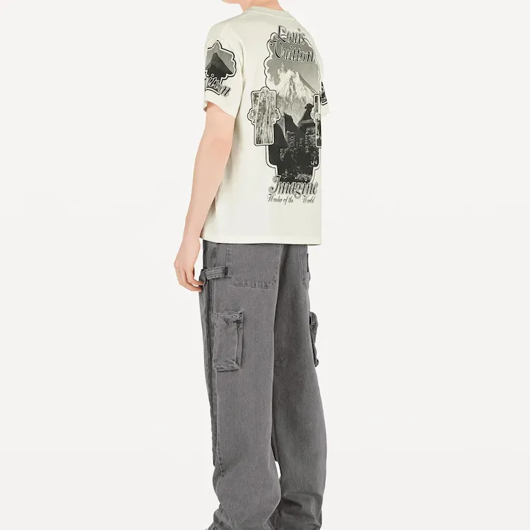 LOUIS VUITTON New Quarterly Products Of LV T Shirts Men White-3