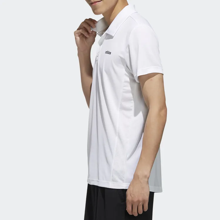 Adidas Polo Shirts Men White-5