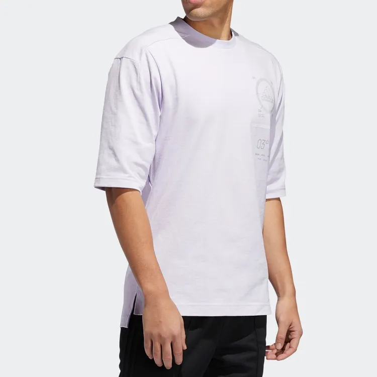 Adidas T Shirt Men's Light Purple-5