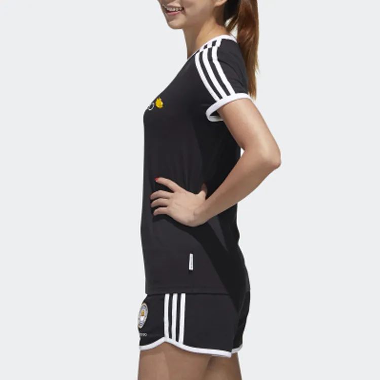 Adidas Neo Set in Sleeve T Shirt Women's Black-4