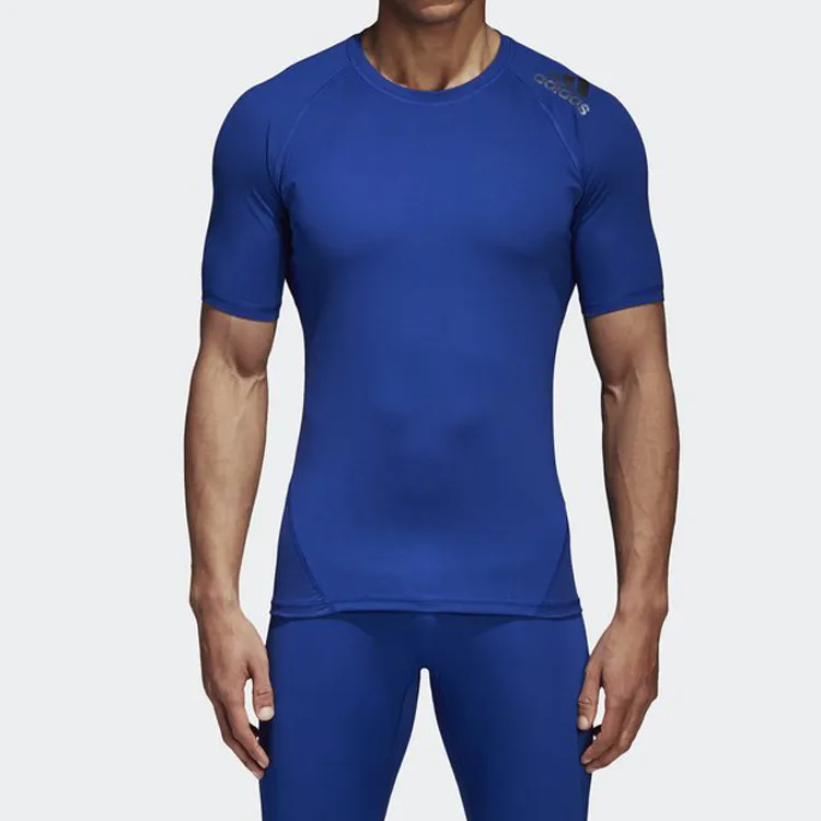 Adidas T-Shirts Men Collegiate Blue-2
