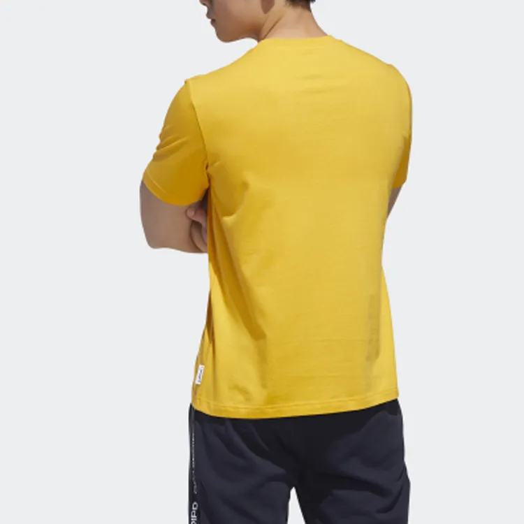 Adidas Neo T Shirt Men's Yellow-3