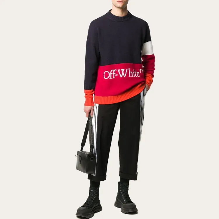 OFF WHITE FW20 Sweaters Men Color Blocking-4
