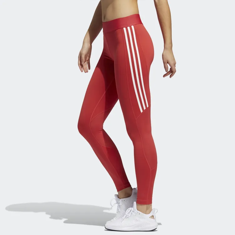 Adidas Knitted Sports Pants Women's Red-3