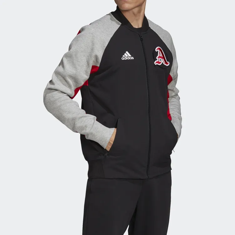 Adidas Jackets Men Black Red Gray-4