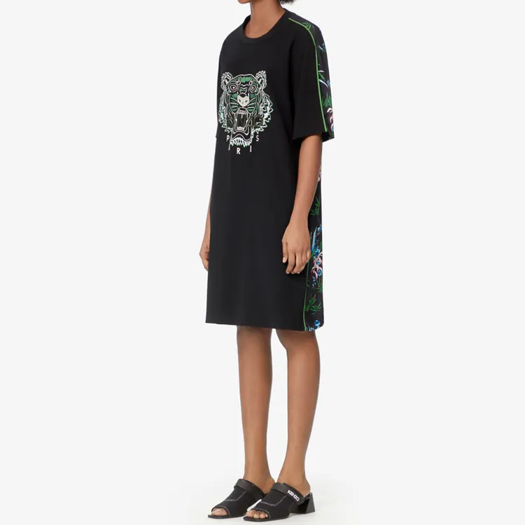 KENZO Short Sleeved Dresses Women's Black-2