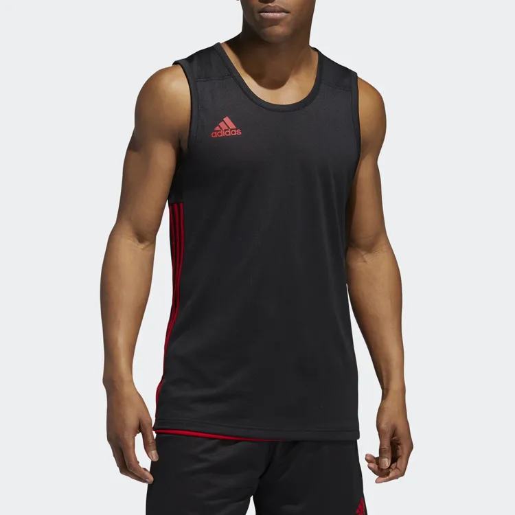 Adidas Tank Tops Men Black Red-2