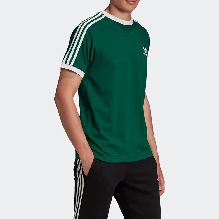Adidas Originals 3 Stripes Raglan Sleeve T Shirt Men's Jasper-4