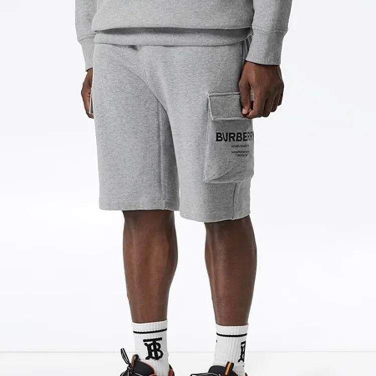 Burberry Casual Shorts Men Light Gray-3