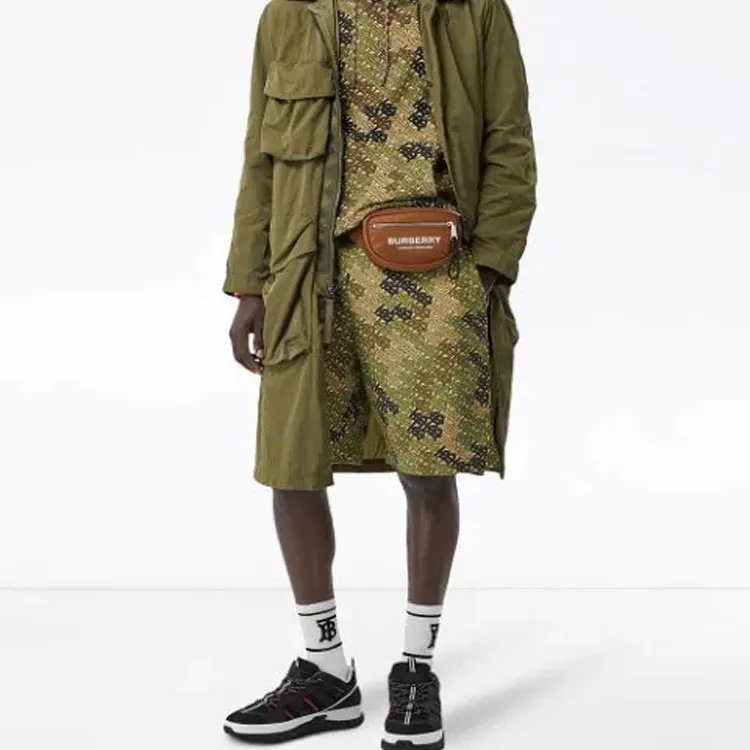 Burberry Casual Shorts Men Green-1