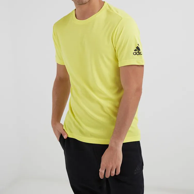 Adidas T Shirts Men Bright Yellow-4