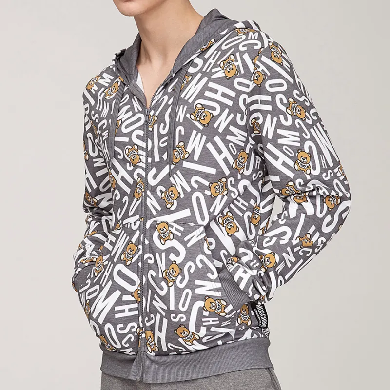 MOSCHINO Teddy Full Print Hoodie-2