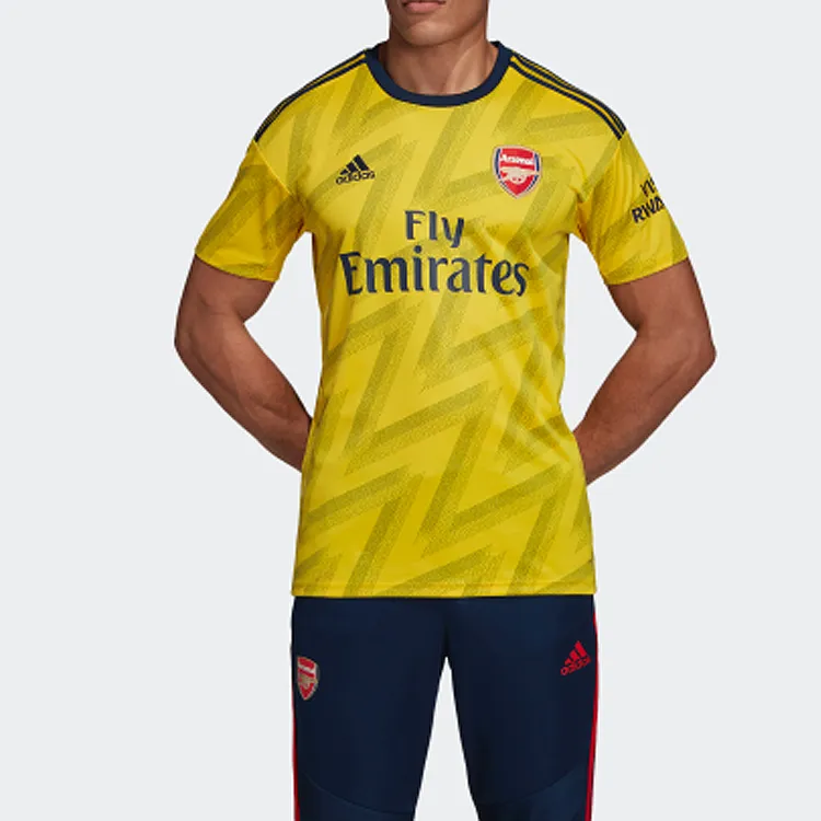 Adidas Drop Shoulder Sleeve T-Shirt Men's Yellow-4