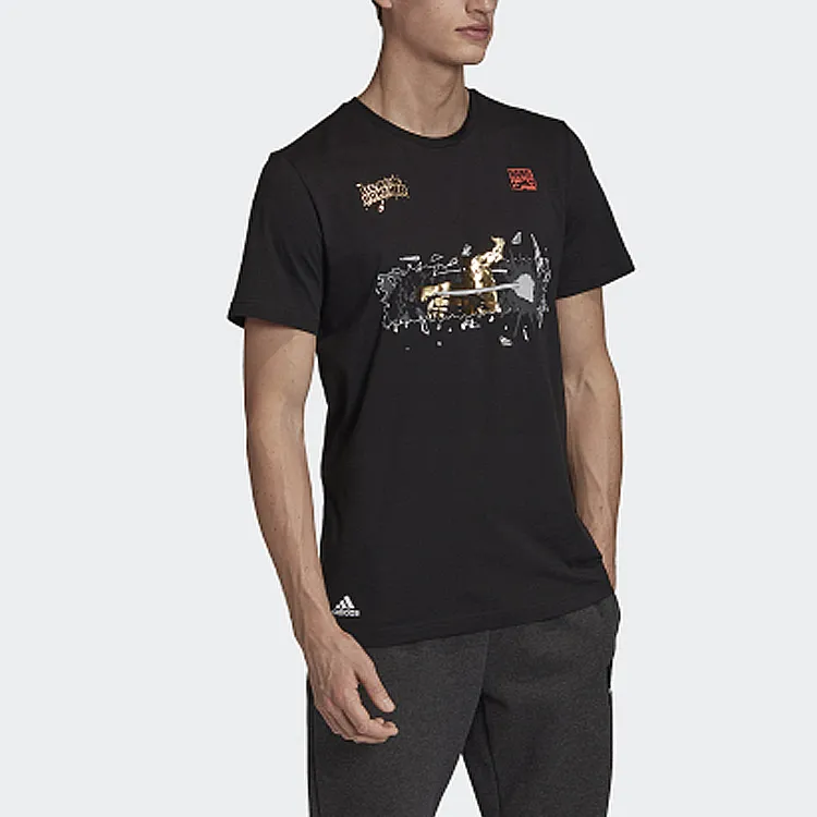 Adidas x MANWEILIANMING T Shirt Men's Black-5