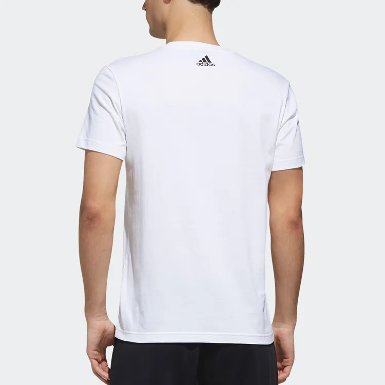 Adidas T Shirts Men White-3