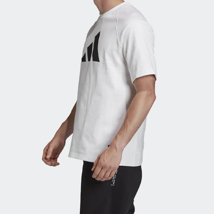 Adidas Set in Sleeve T Shirt Men's White-3