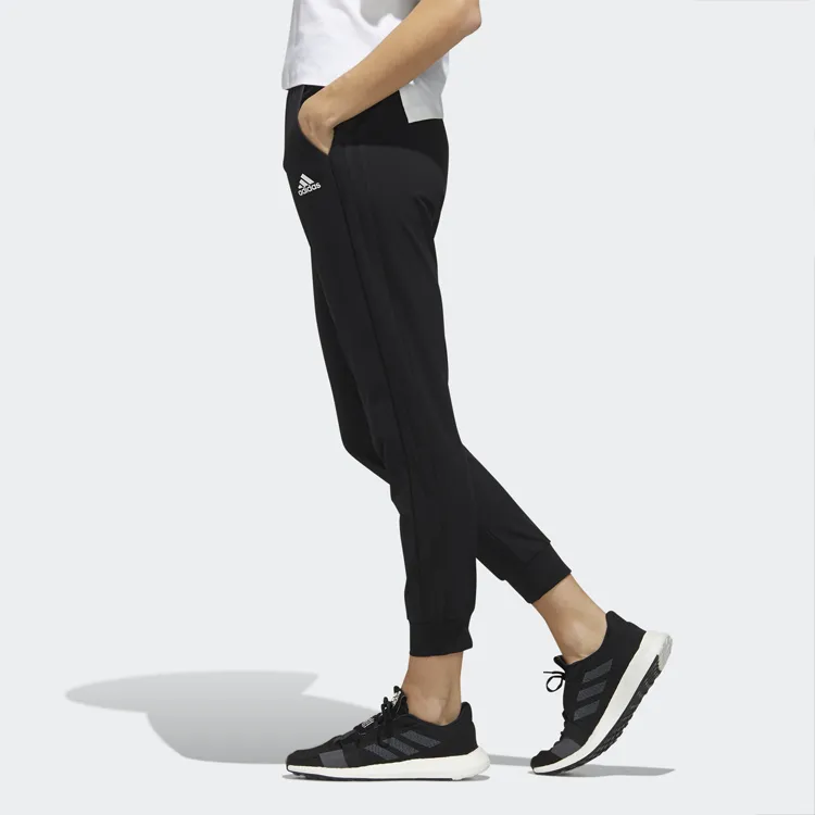 Adidas Knitted Sports Pants Women's Black-5