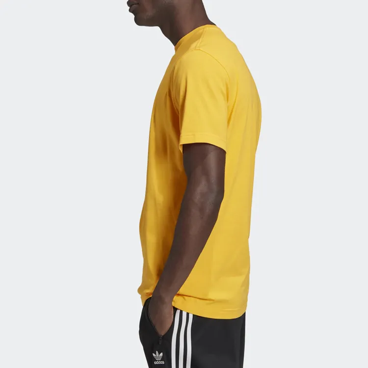 Adidas Originals Trefoil T Shirts Men Gold-2