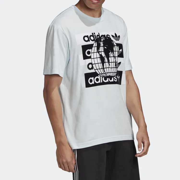 Adidas Originals T Shirt Men's Light Sky Blue-3