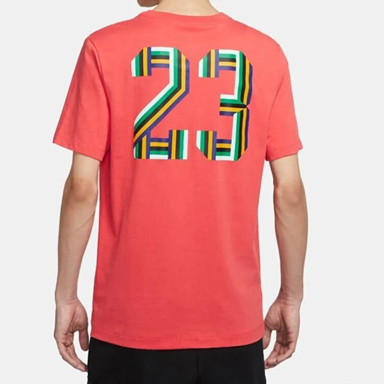Jordan DNA Jumpman T Shirts Men Coral Red-4