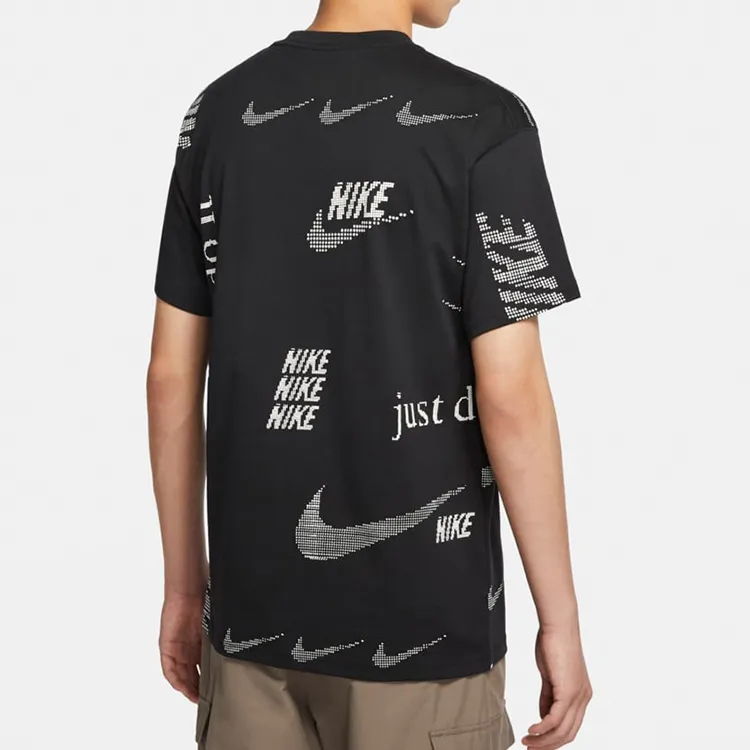 Nike T Shirts Men Black-3