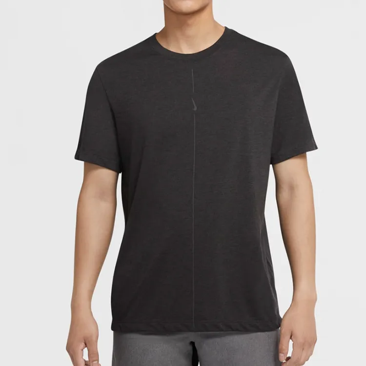Nike T Shirts Men Black/Iron Gray-4