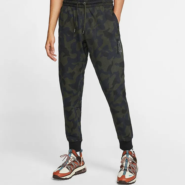 Nike Sports Pants Men Black Green-3