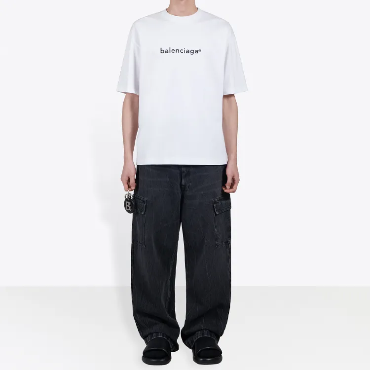 Balenciaga Mens New Copyright Medium Fit T shirt-3