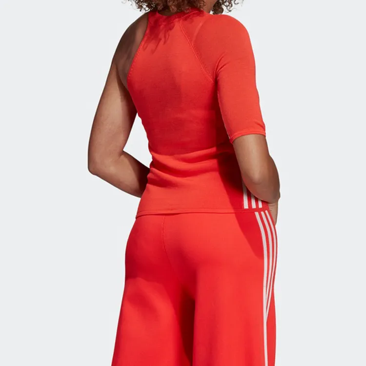 Adidas Originals Raglan Sleeve T Shirt Women's Red-3