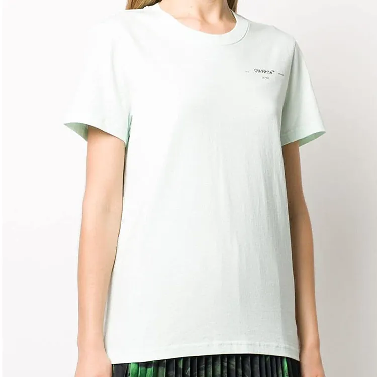 OFF WHITE Ss20 T Shirts Women's Light Green-3