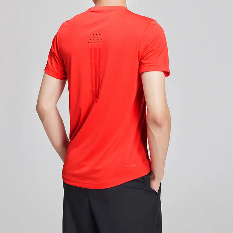 Adidas T Shirts Men Red-4