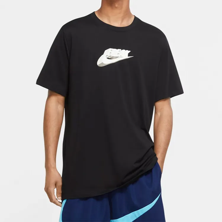 Nike T Shirts Men Black-2