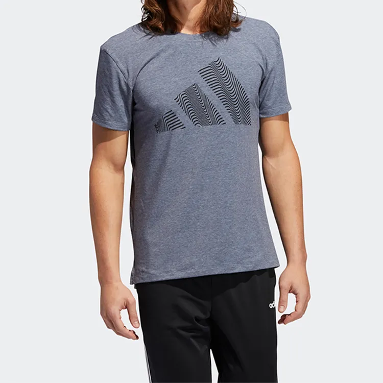 Adidas Set-in Sleeve T-Shirt Men's Ink Blue-2
