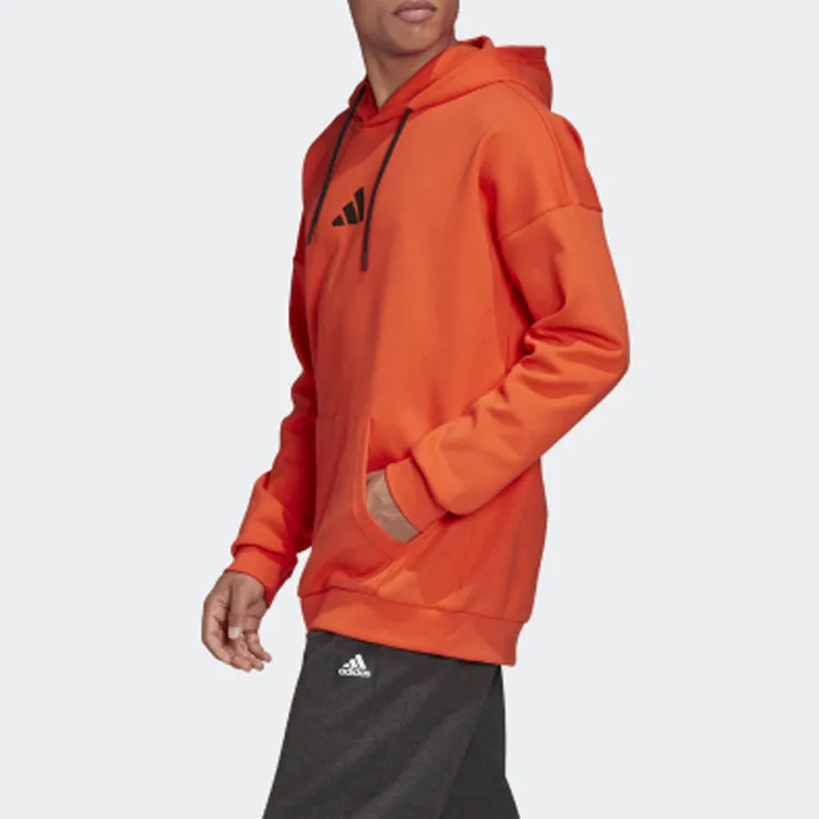 Adidas Sweatshirts Men Half Neon Red-3