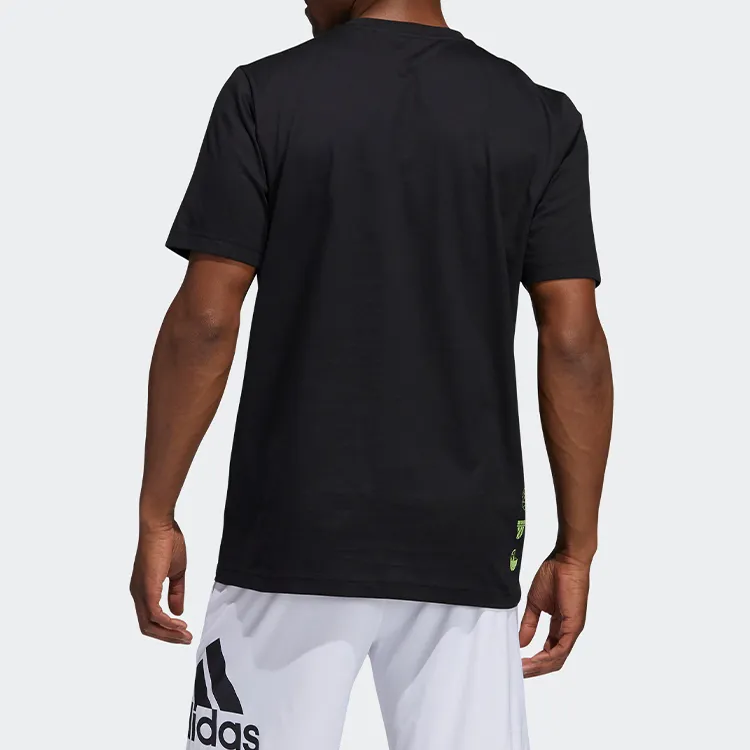 Adidas T Shirts Men Black-3