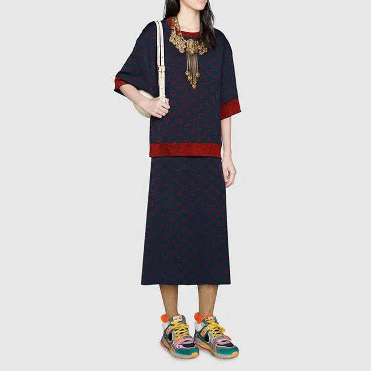 GUCCI Sweater Women's Navy Blue-1