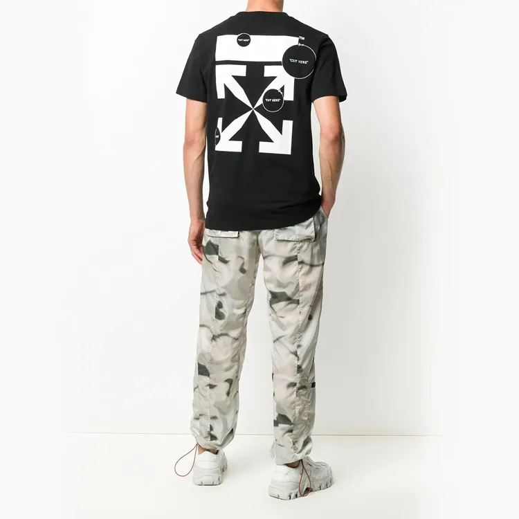OFF WHITE Slim Fit Cut Here Arrows T shirt-2